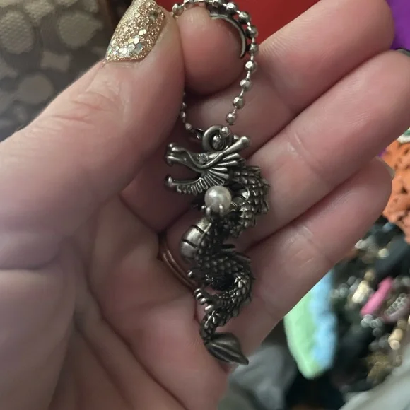 Coach Dragon ball with pearl keychain